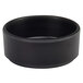 A black Cal-Mil melamine ramekin with a white background.