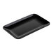 A black rectangular Tablecraft Sierra Collection melamine serving platter.
