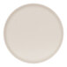 A Cal-Mil Sophie ivory melamine plate with a round rim.