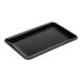A black rectangular Tablecraft Sierra Collection melamine tray.