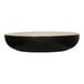 A black and white Cal-Mil Sophie melamine bowl.