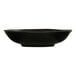 A black bowl with a white background.
