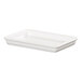 A white rectangular Cal-Mil melamine serving tray.