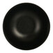 A close up of a black Cal-Mil Nomi melamine bowl.