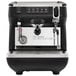 A black and silver Nuova Simonelli Appia Life 1 Group Volumetric Espresso Machine with Autosteam.
