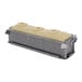 A loaf of bread in a de Buyer stainless steel loaf pan.