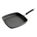 A black square Nordic Ware grill pan with a handle.
