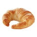 A close up of a fully baked butter croissant.