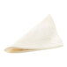A white folded turnover dough on a white background.