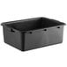 A black polypropylene bus tub with handles.