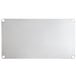 A rectangular 18-gauge stainless steel adjustable undershelf with holes in each corner, designed for 30" x 48" work tables.
