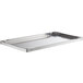 A stainless steel adjustable undershelf designed for 30 x 48 inch work tables.
