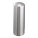 A silver stainless steel salt shaker with 7 holes.