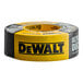 A roll of DeWalt branded black ultra-tough duct tape.