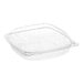 A clear plastic Choice container with a clear lid.