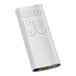 A white remote control with four buttons.