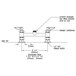 A T&S deck mount faucet base diagram with 8" adjustable centers and Cerama cartridges.