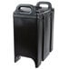 A black plastic container with handles.
