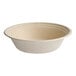 A white Tellus Products coated fiber bowl.