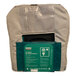 A grey bag with a green label containing a Hughes Insulated Jacket.
