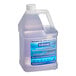 A plastic jug of Softsoap liquid hand soap with a blue label.