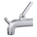 A Krowne Royal Series wall-mount faucet with a metal handle and wristblade handles.