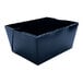 A black Southern Champion paper take-out box with a black lid.