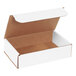 A white box with a lid open.