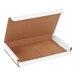 A white Lavex corrugated mailer box with the lid open.