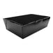 A black Southern Champion take-out box with a lid.