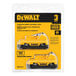 A yellow and black DeWalt 12V MAX lithium-ion battery pack with two batteries in the package.