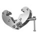 A stainless steel 2-ton beam clamp used for lifting and rigging applications.