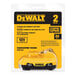 A yellow and black DeWalt 2.0 Ah 12V MAX lithium-ion battery pack in packaging.