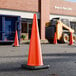 A 36-inch orange heavy-duty PVC traffic cone with a 10 lb. base.