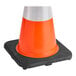 An 18-inch orange PVC traffic cone with a 3 lb. base and a single high-intensity prismatic reflective collar.