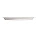 A white Jungle Stone compostable sugarcane pulp plate with a curved edge.