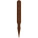 A brown plastic Royal Paper medium well steak marker with writing on it.
