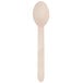 A Eco-gecko wooden spoon with a spoon handle on a white background.