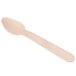 An Eco-gecko wooden taster spoon with a spoon handle.