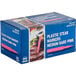 A blue box of Royal Paper pink plastic steak markers with a picture of a steak.