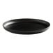 An American Metalcraft black melamine coupe plate on a white background.