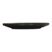 A Cal-Mil black melamine plate on a table.