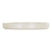 An ivory-colored, low-rim melamine plate.