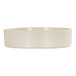 A large ivory melamine bowl with a raised rim.