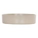 A taupe raised rim melamine bowl with a 72 oz. capacity.