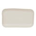 A large ivory rectangular melamine platter.