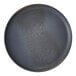 A Cloud Terre by Fortessa volcanic gray stoneware salad plate with speckles.