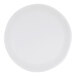A plain white round melamine plate.