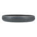 A Cloud Terre by Fortessa Iceland Volcanic Gray stoneware plate with a raised grey rim.