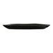 A black oval melamine platter.